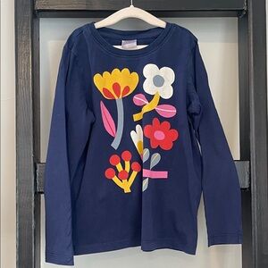 Hanna Andersson girls long sleeve shirt. Size 6-7